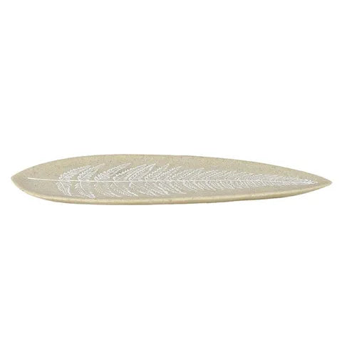 Sandstone Fern Plate In Natural