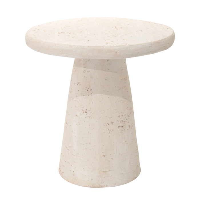 Nevada Cream Travertine Side Table