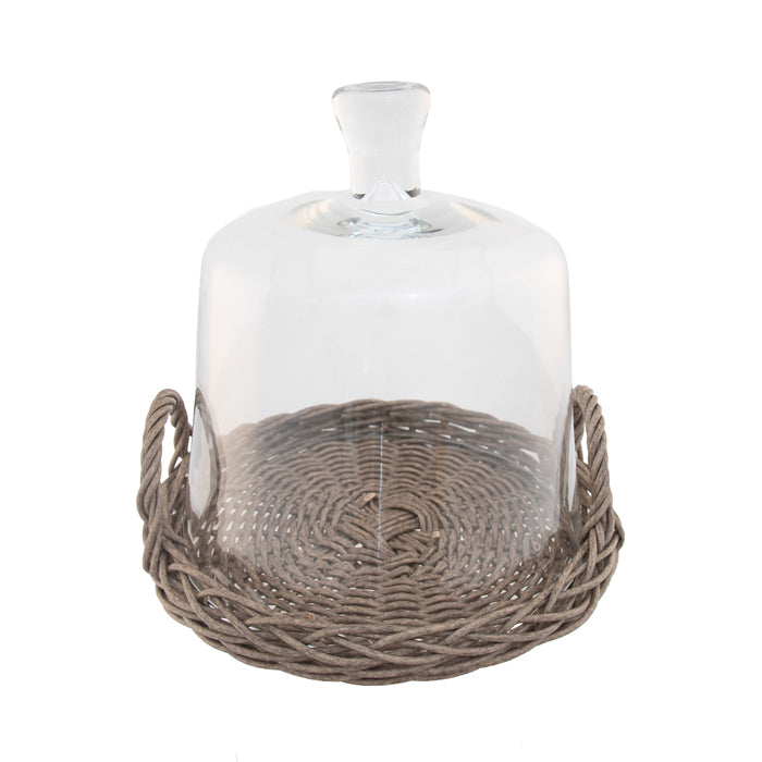 Woven Rattania Cloche - Medium