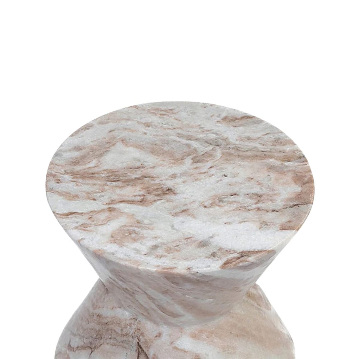 Butterscotch Solid Marble Side Table