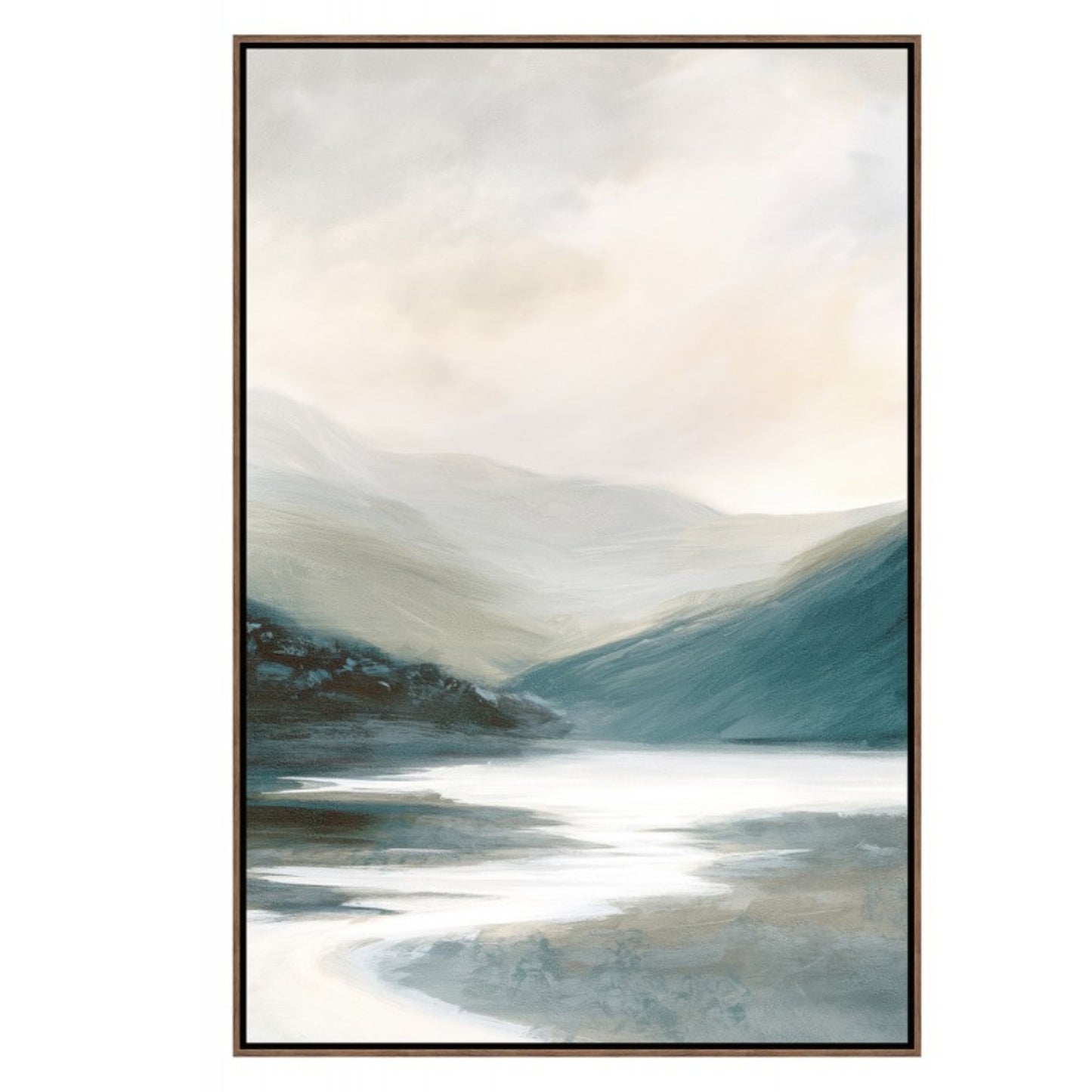 Mountains By The Canal Artwork