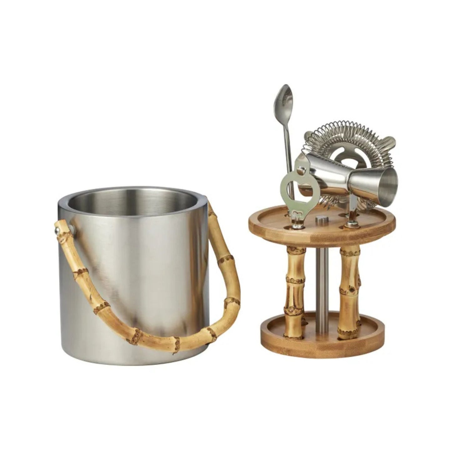 Bebe 5pc S/Steel Ice Bucket Set