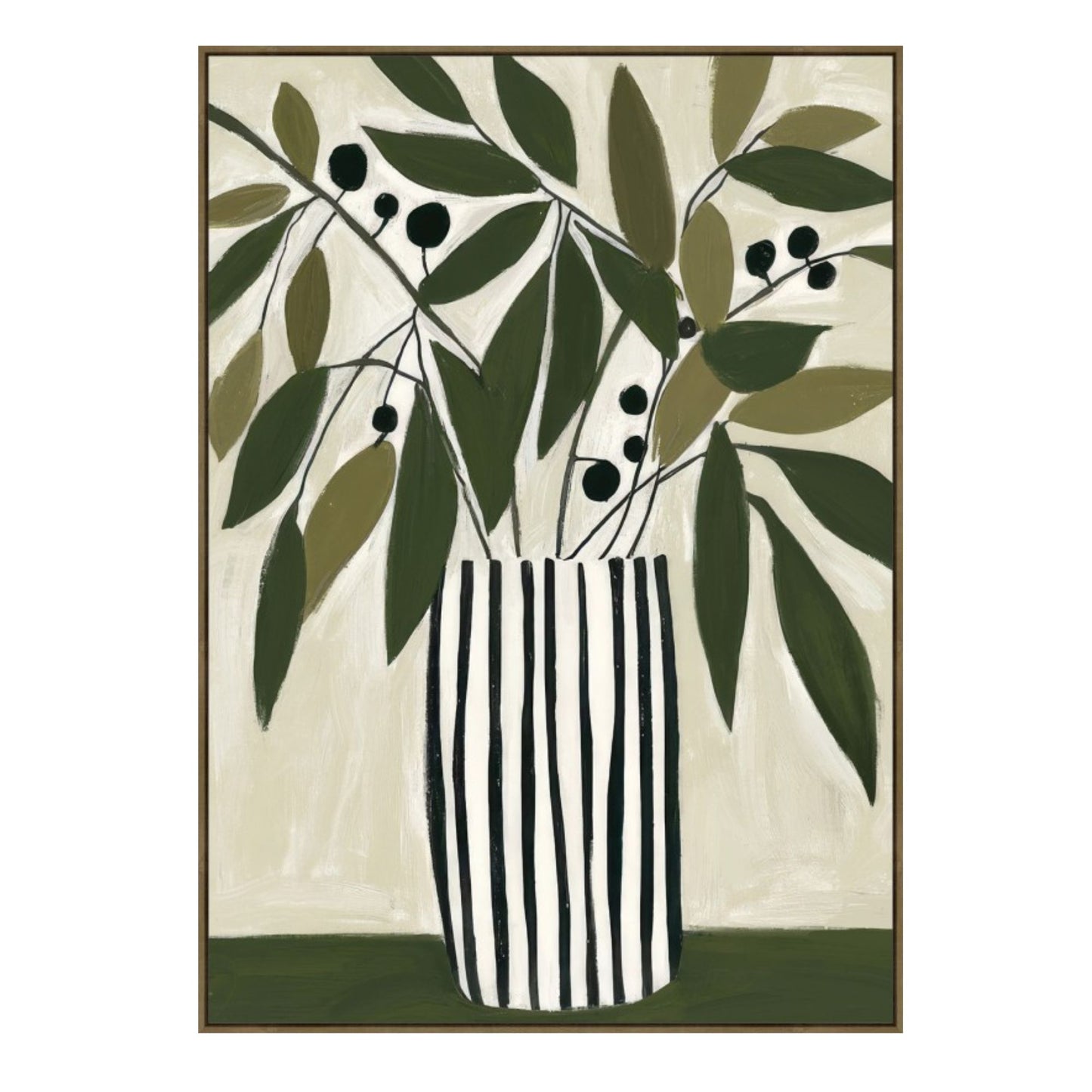 Botanical Stripe Artwork