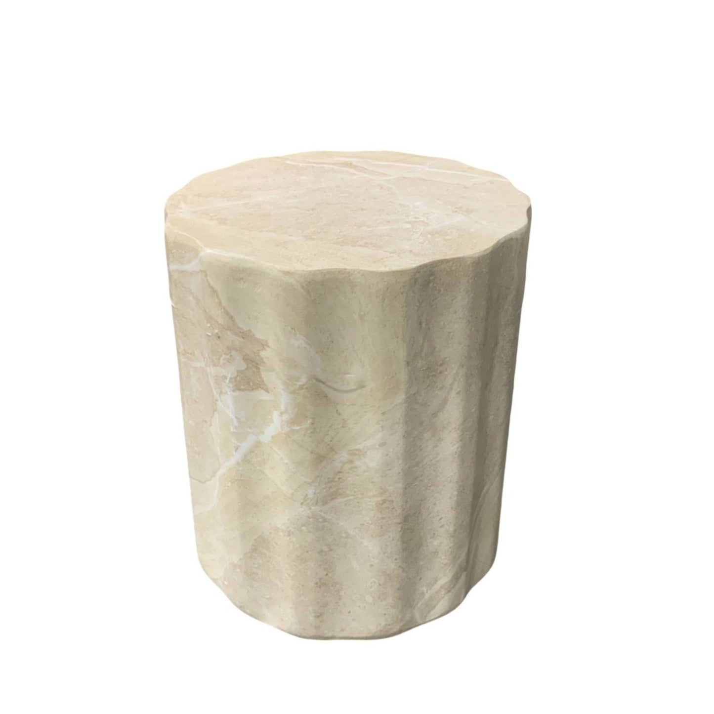 Wide Flute Side Table