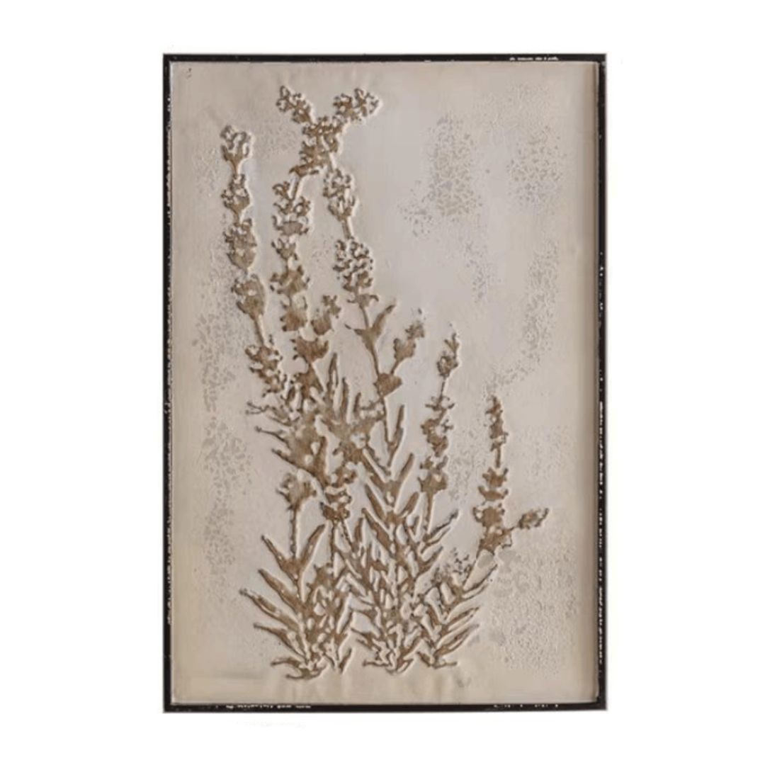 Homestead Botanica Hand Pressed Metal Rustic Art Style 2