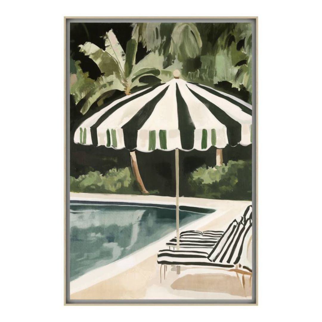 By The Pool Textured Artwork