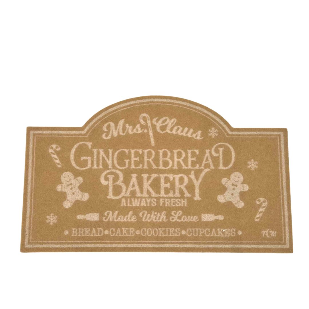 Gingerbread Bakery Door Mat