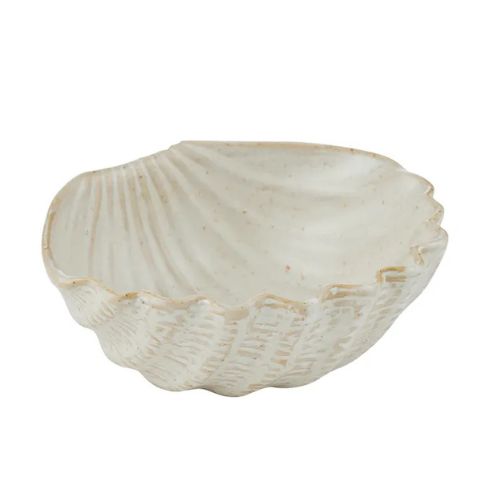 Pacific Natural Shell Ceramic Bowl
