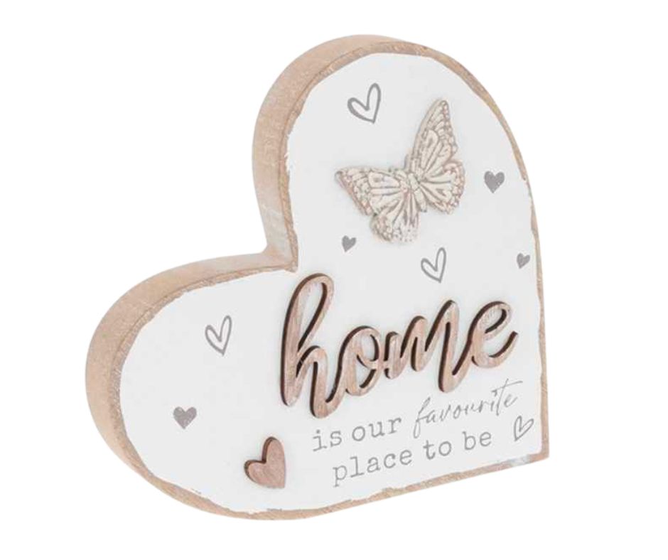Cozy Haven Heart Plaque "Home"