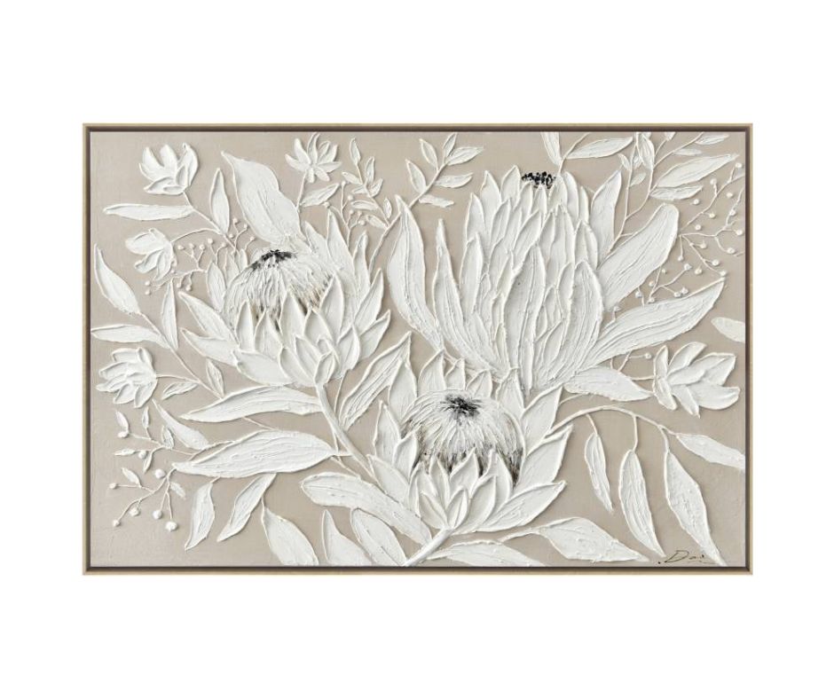 Protea Sprig Textural Artwork
