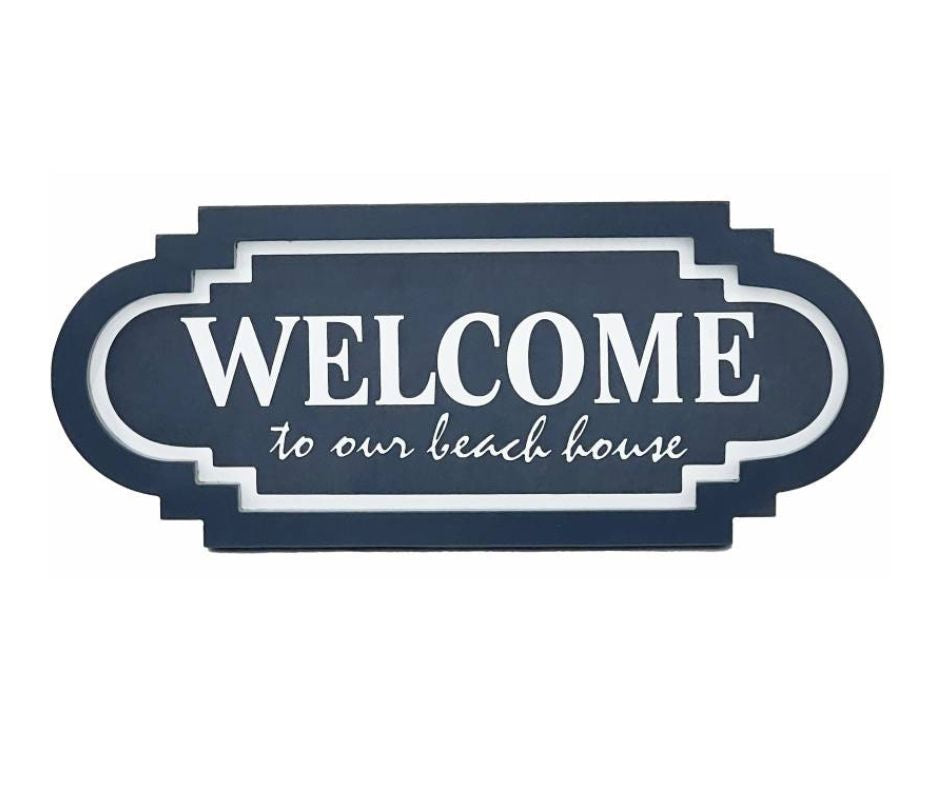 Welcome Beach House Sign