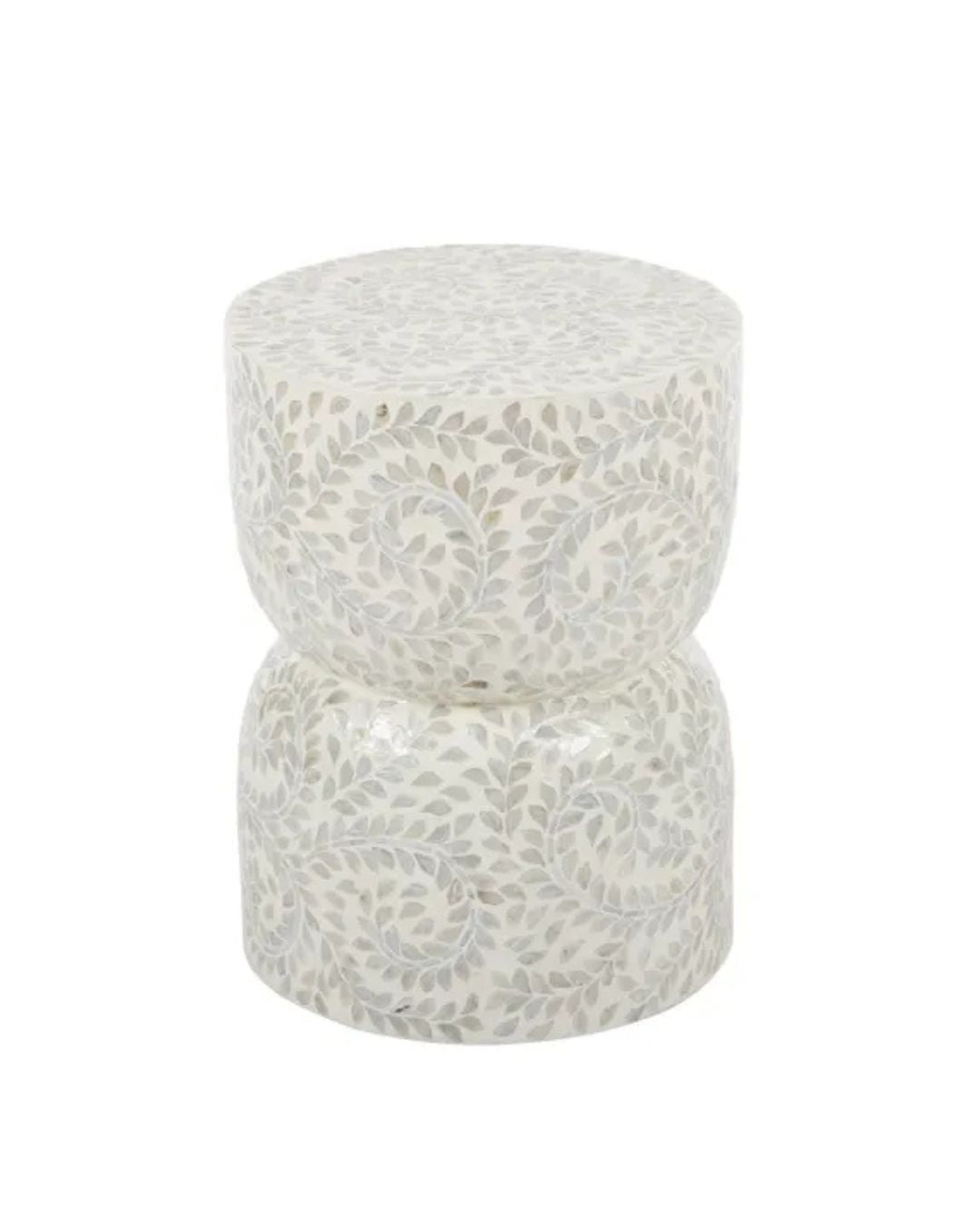 Celeste Capiz Inlay Accent Stool