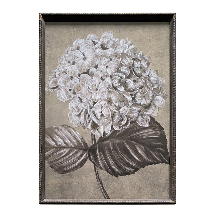 Finch Sepia Hydrangea Art