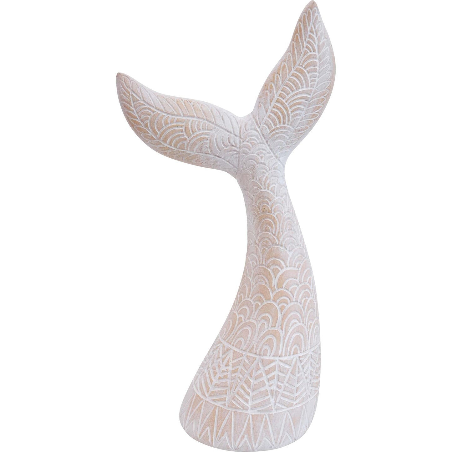 Whale Tail Carved