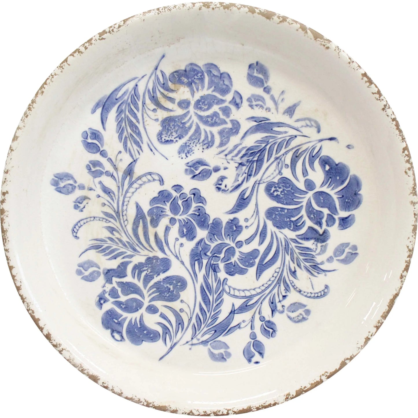 Vintage Blue Fleur Plate