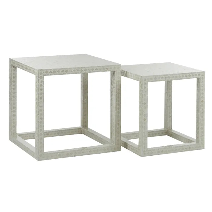 Cheyenne S/2 Inlay Tables Ivory