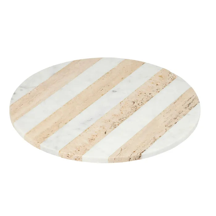 Tia Travertine/Marble Round Board Natural