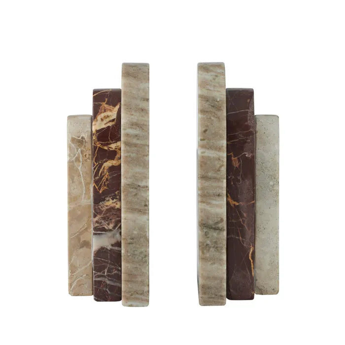 Alberto Set of 2 Marble Bookends