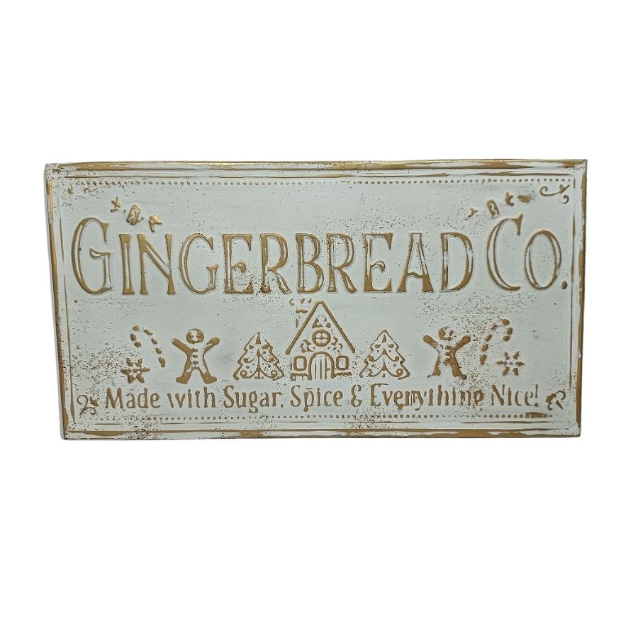 Gingerbread Co Tin Sign - Large