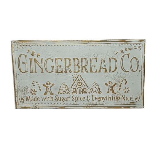 Gingerbread Co Tin Sign - Large