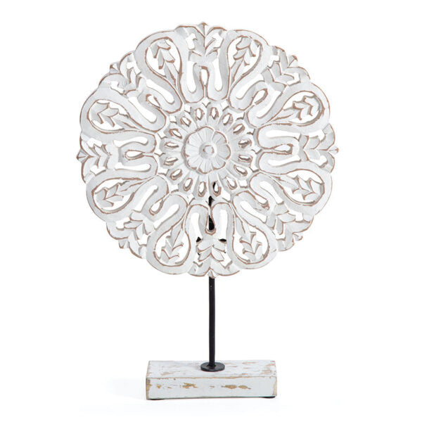 Handcrafted Contemporary Mandala Plaque on Base