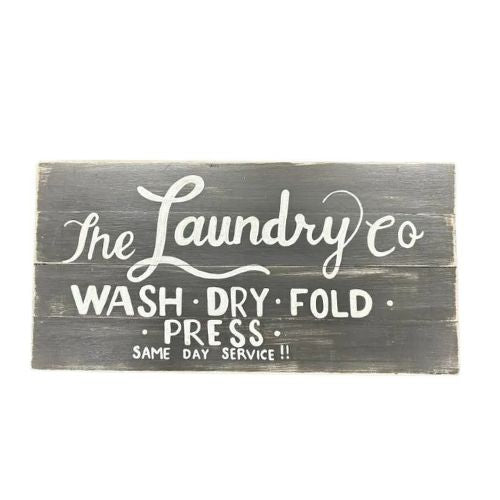 Farmhouse Laundry Co Wall Sign