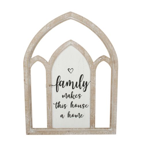 Large Arched Family Quote Sign