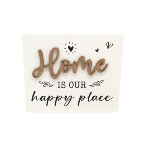 Happy Place Quote Sign