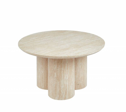 Mietta Travertine Coffee Table 80cm