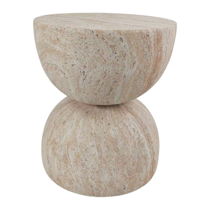 Liora Travertine Side Table