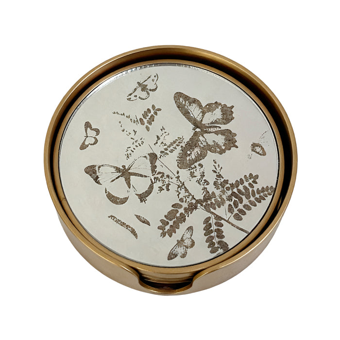 Sorelle Mirrored Flight Coaster Set