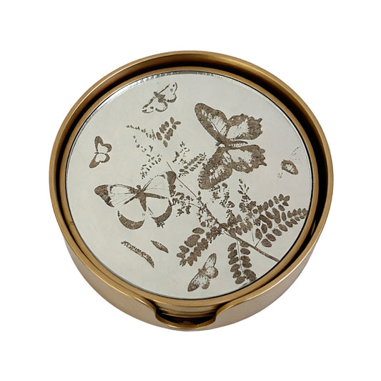 Sorelle Mirrored Flight Coaster Set