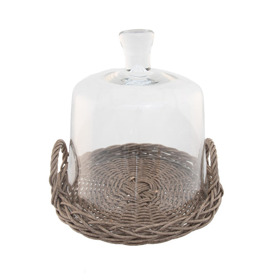 Woven Rattania Cloche - Medium