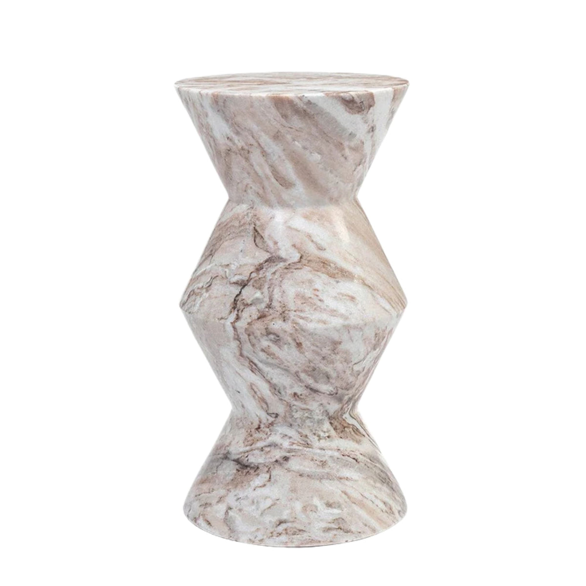 Butterscotch Solid Marble Side Table