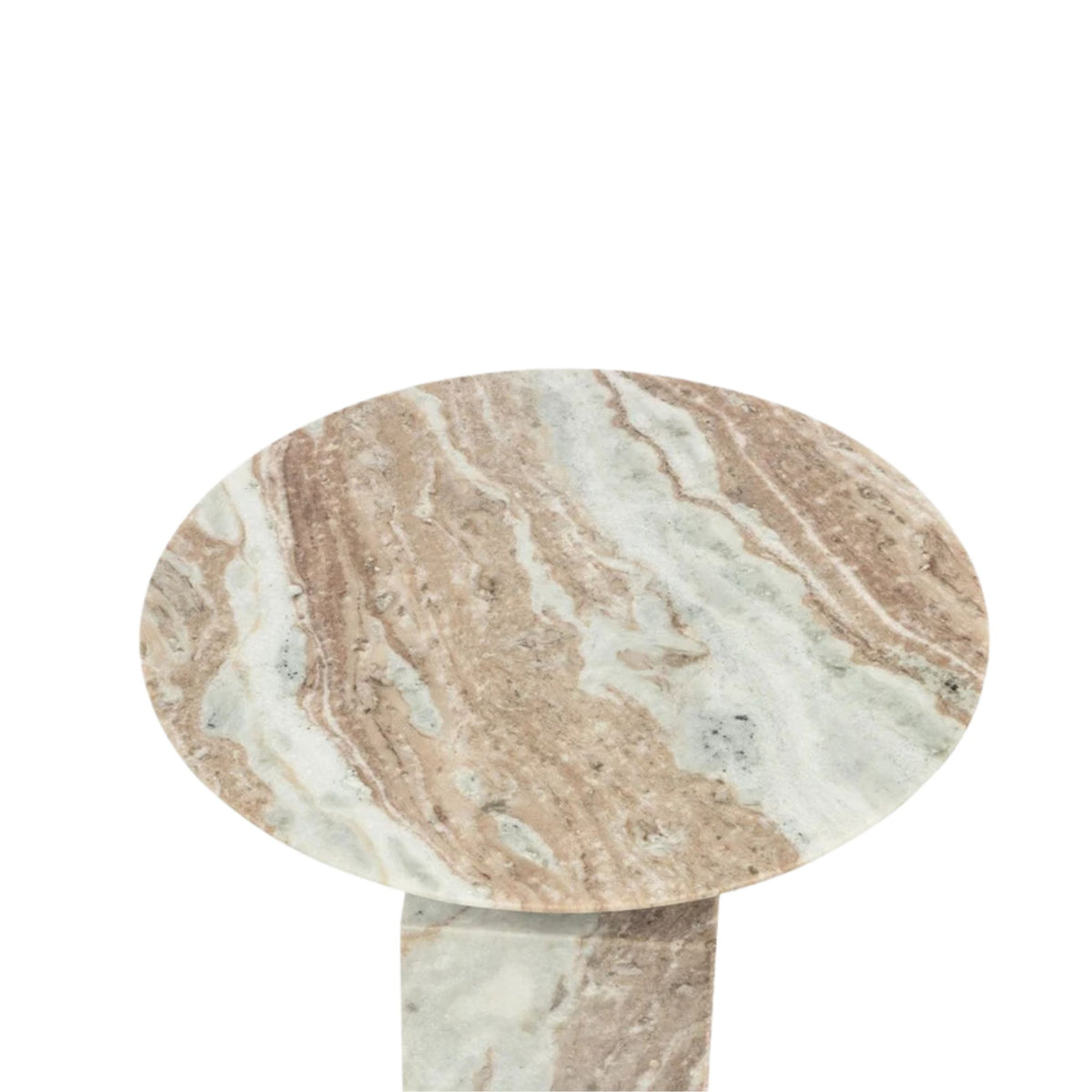 Solid Glacier Marble Side Table