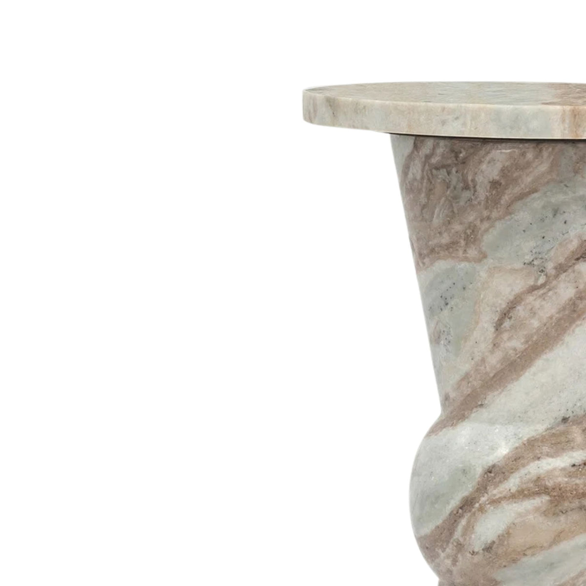 Solid Glacier Marble Side Table