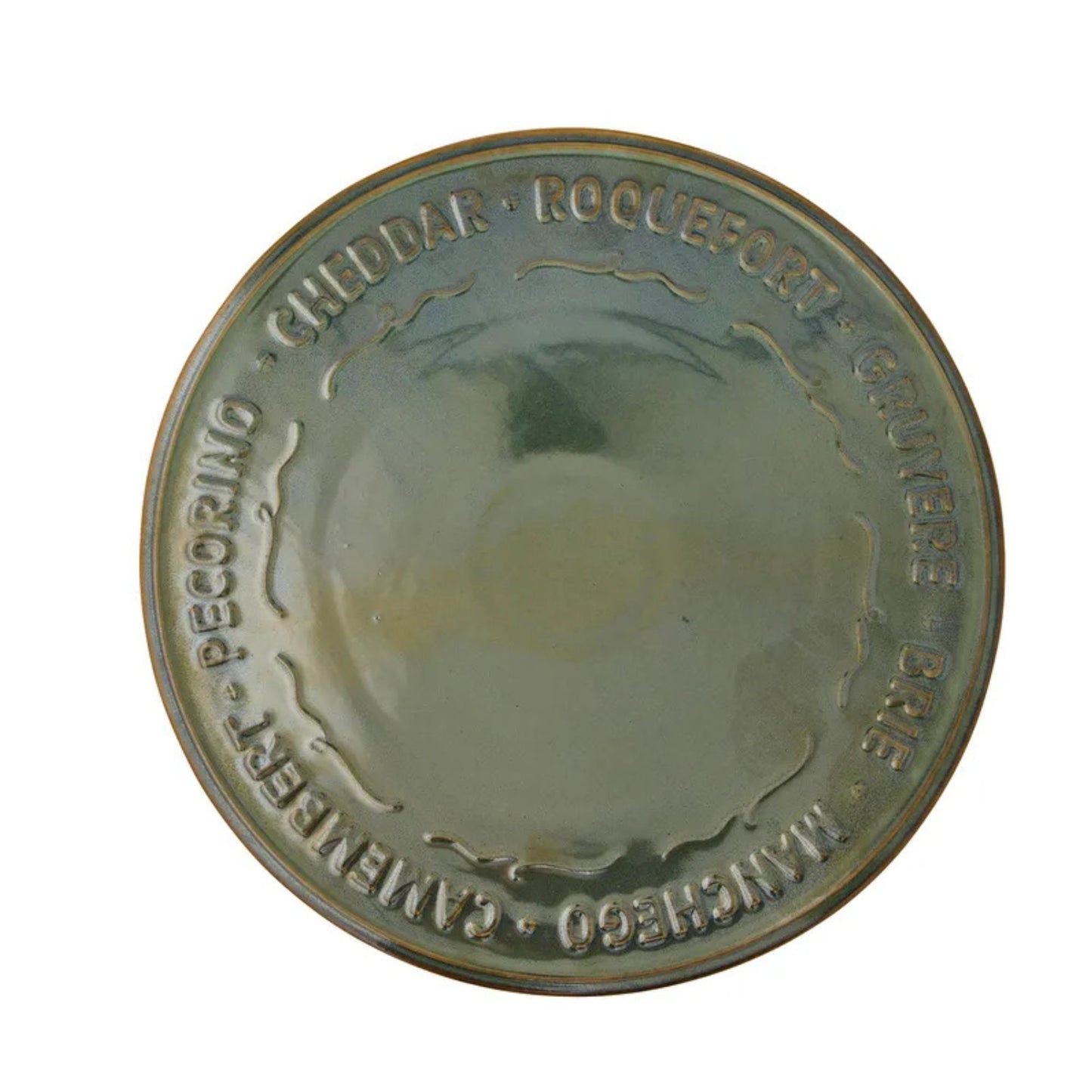 Loire Ceramic Cheese Platter 36cm Olive