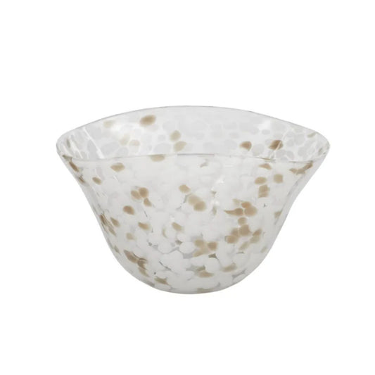 Mottie Glass Bowl Grey/Taupe