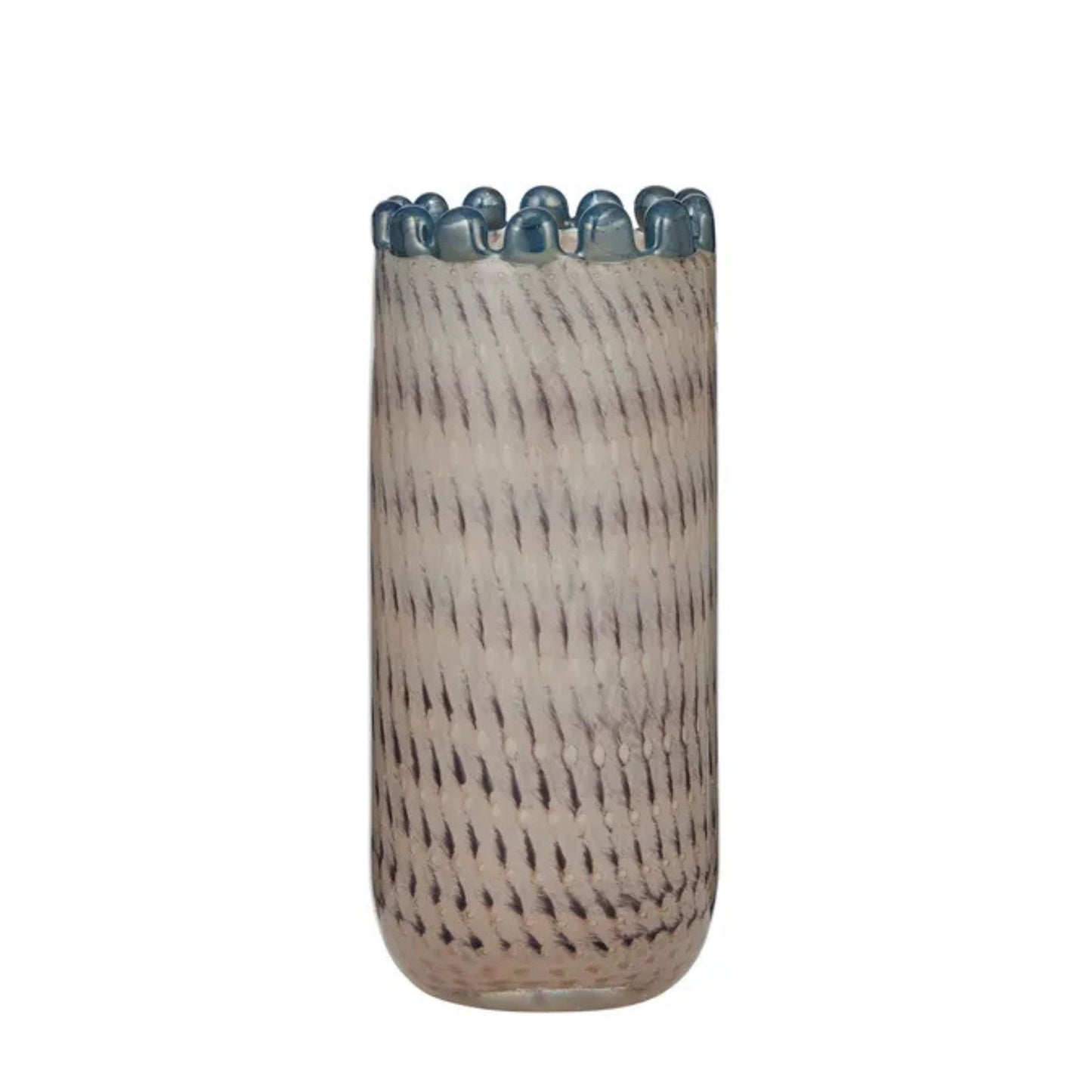 Selina Glass Vase - Natural Steel