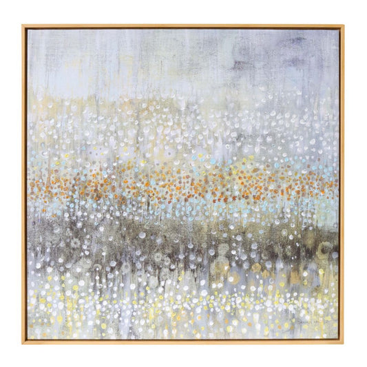 Framed Mono Rain Canvas