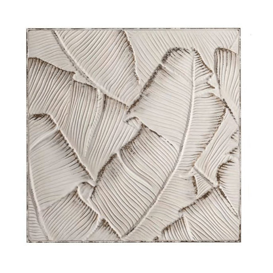 Weathered Leaves Pressed Metal Artwork