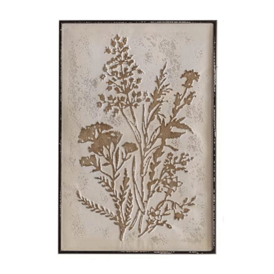Homestead Botanica Hand Pressed Metal Rustic Art Style 1