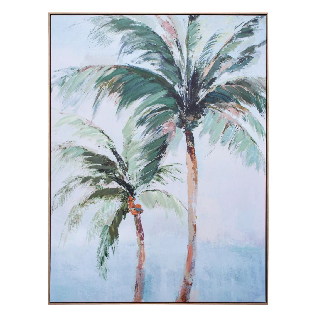 Pastel Palm Pairee Framed Artwork