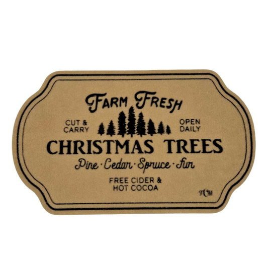Farm Fresh Christmas Trees Doormat