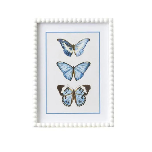Bellamy Framed Glass Print - Blue