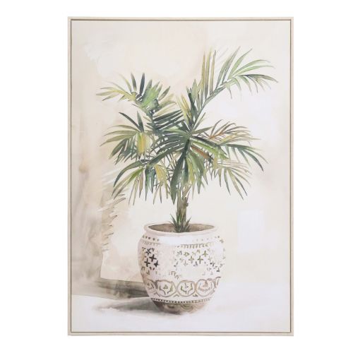 Framed Potted Palm Art