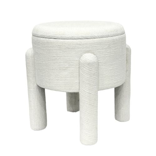 Frosted Glaze Storage Stool