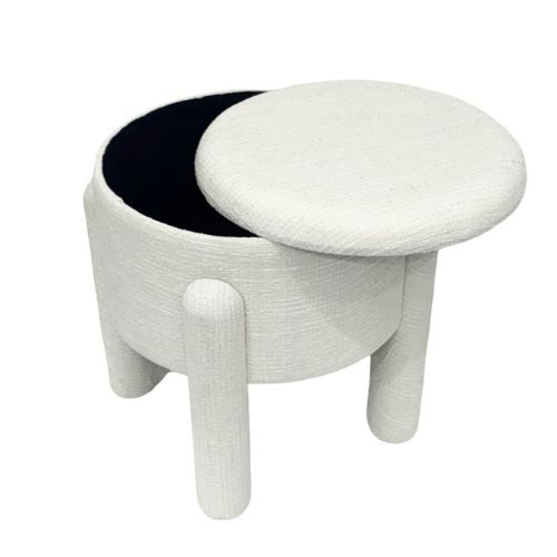 Frosted Glaze Storage Stool