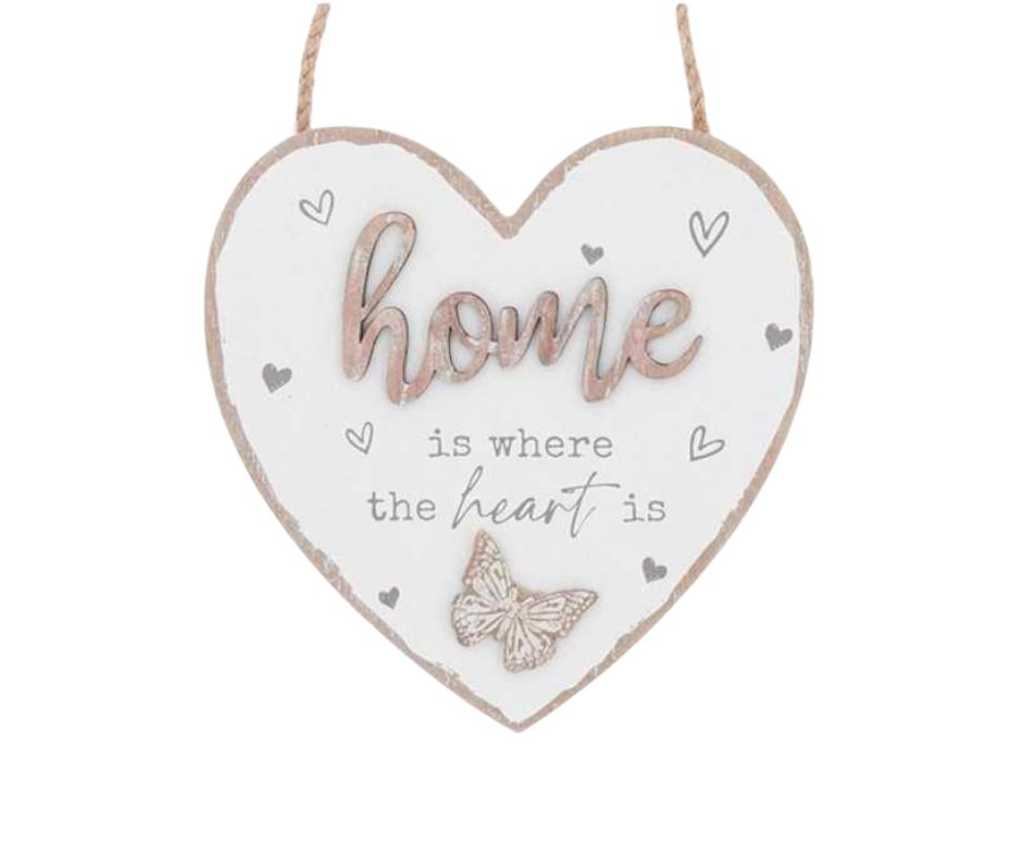 Sentimental " Home " Hanging Sign