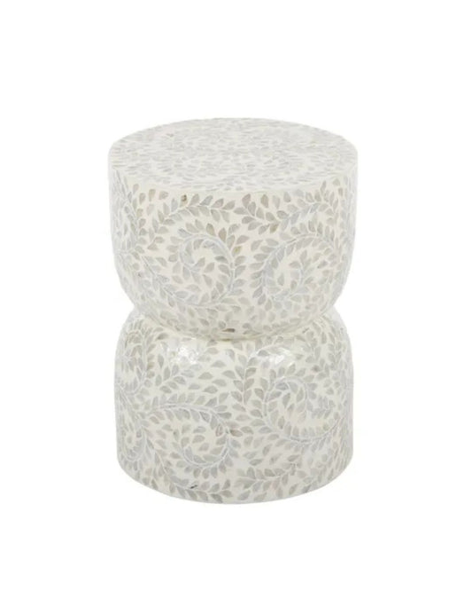 Celeste Capiz Inlay Accent Stool